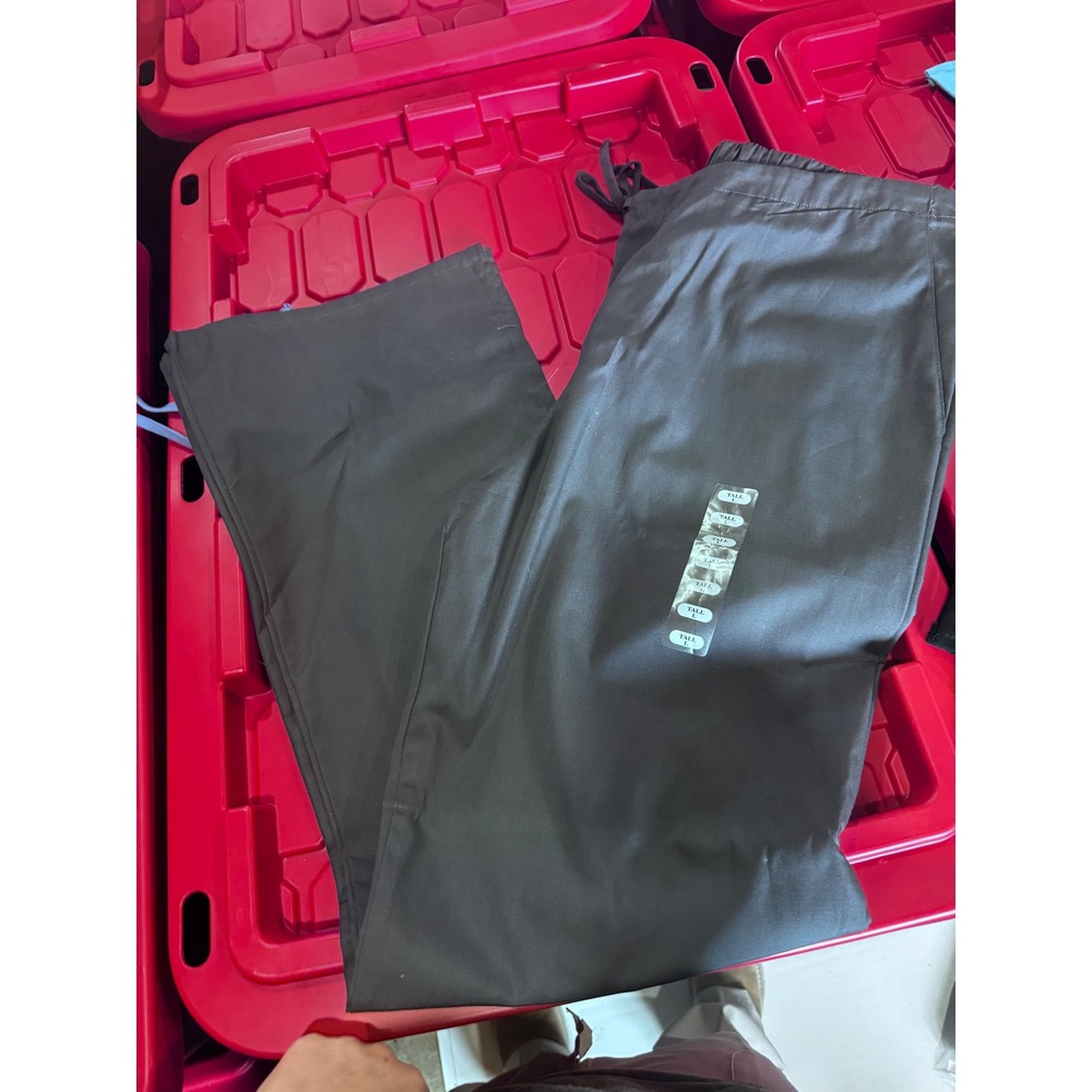 Cherokee Modern Classic Scrub Pants Tall Large Charcoal Gray 4101T PWTW L NWT